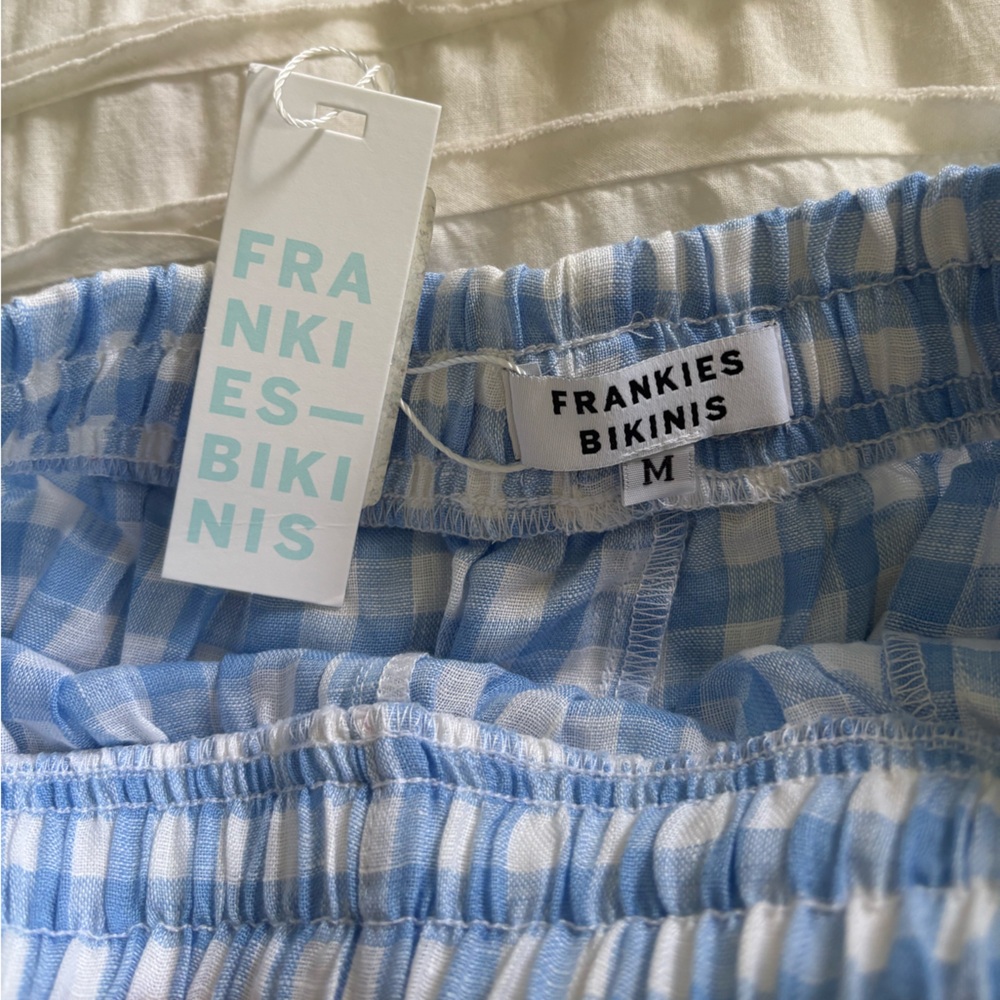 Frankie’s Bikini Lou Button Up Top and Lou High Waisted Gingham Shorts (Set) - Picture 6 of 7